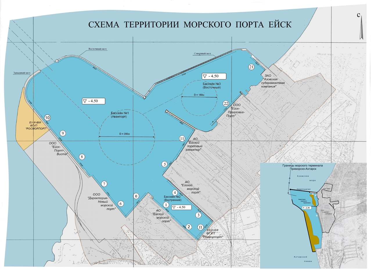 Карта причалов мурманск