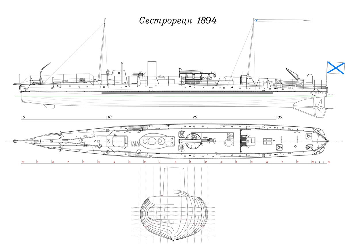 Чертежи кораблей эпохи брони и пара 3