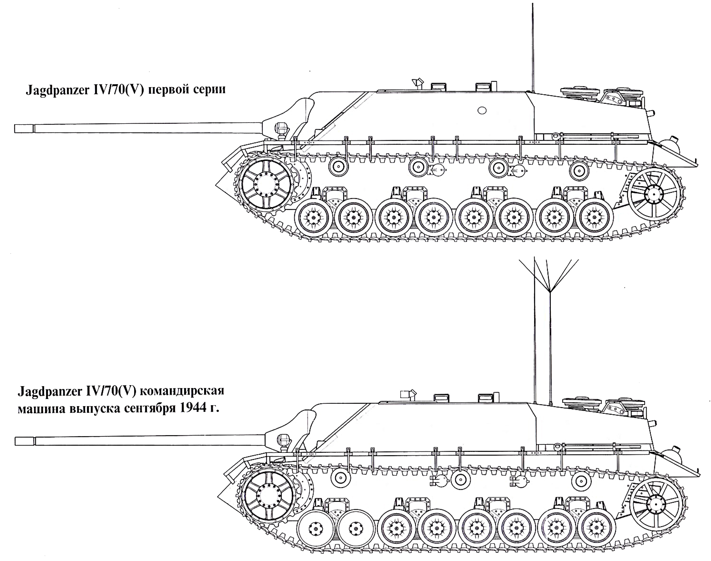 Jagdpanzer e 100 чертеж