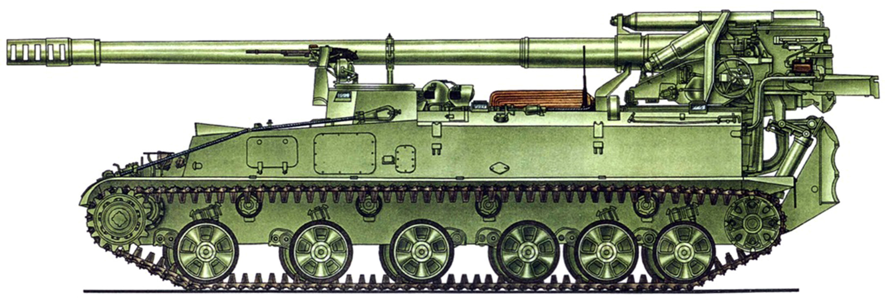 Сау возрождение. САУ 2с5 гиацинт. 2с5 гиацинт-с 152 мм.